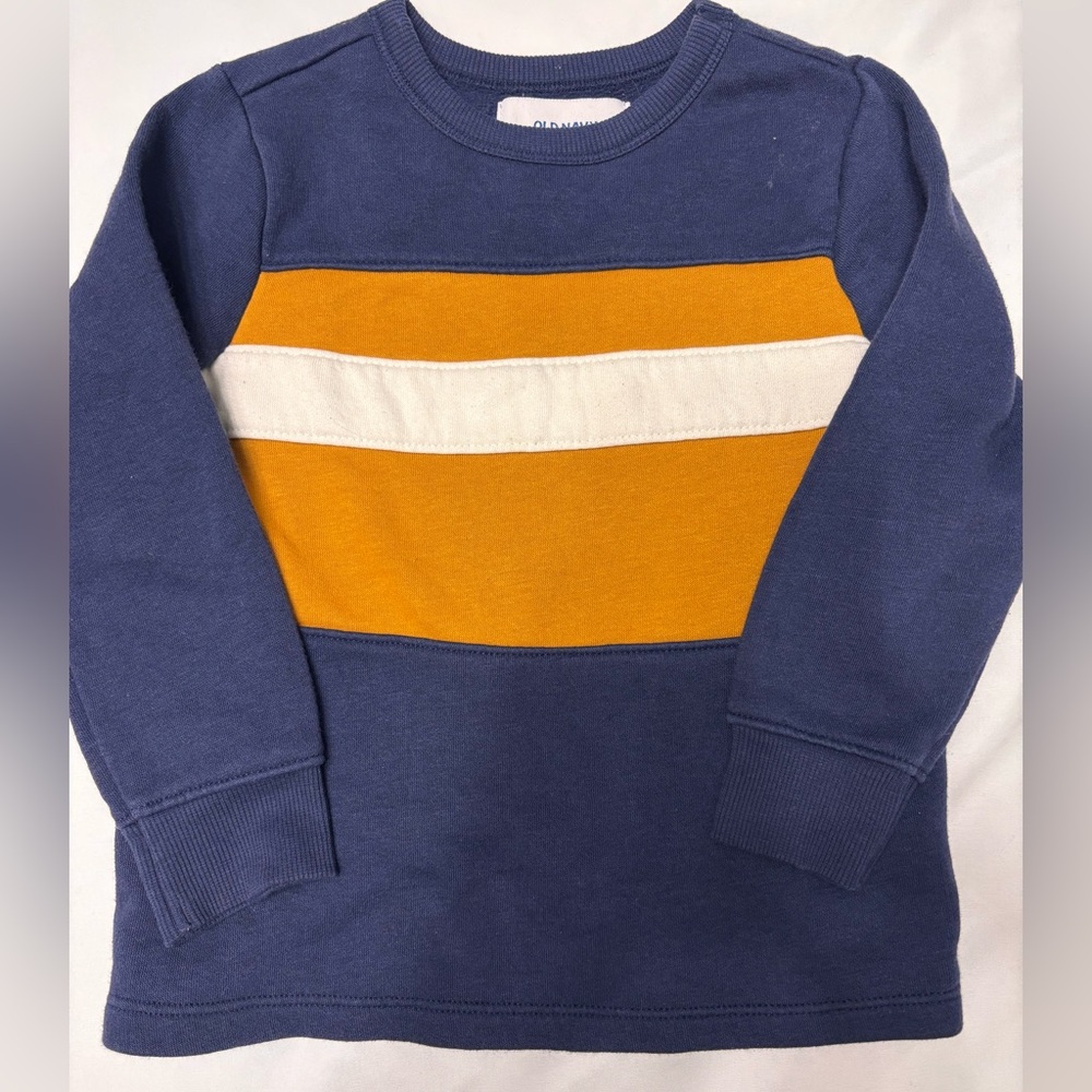 Kids Blue and Orange old navy 3T Striped Sweatshirt